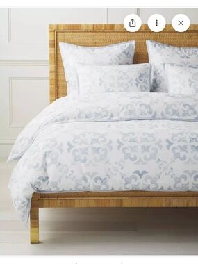 Serena & Lily NEW Wentworth Twin Duvet Cover & matching sham